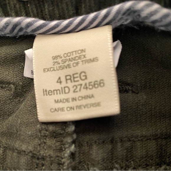 L L Bean Skirt Corduroy Classic Fit Green Size 4 - Picture 4 of 5